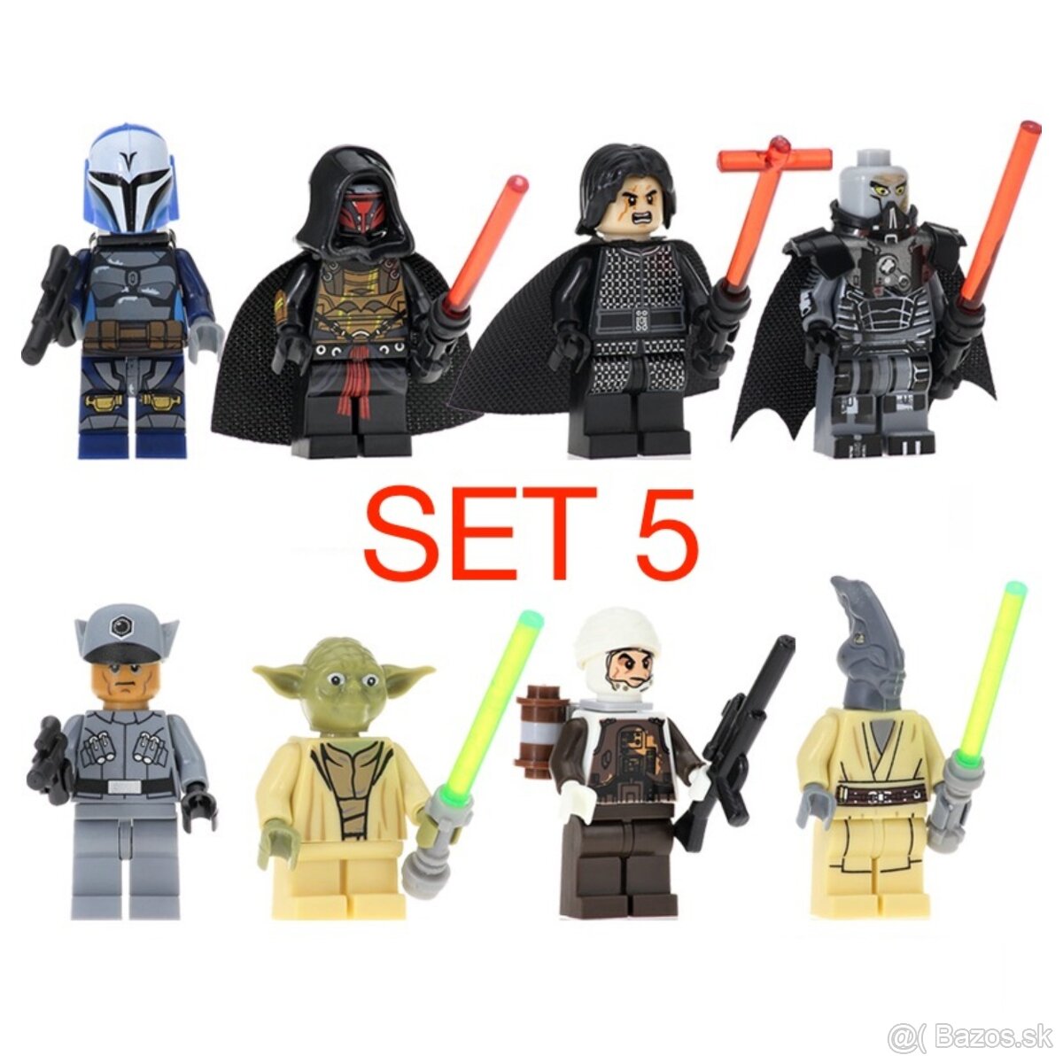 Rôzne figúrky Star Wars 3 (8ks) - typ lego - nové - 5