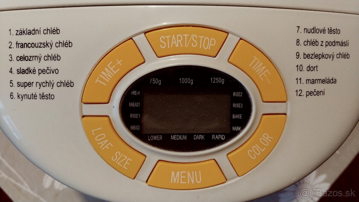 Domáca pekáreň na chlieb Bravo B-4262 - 5