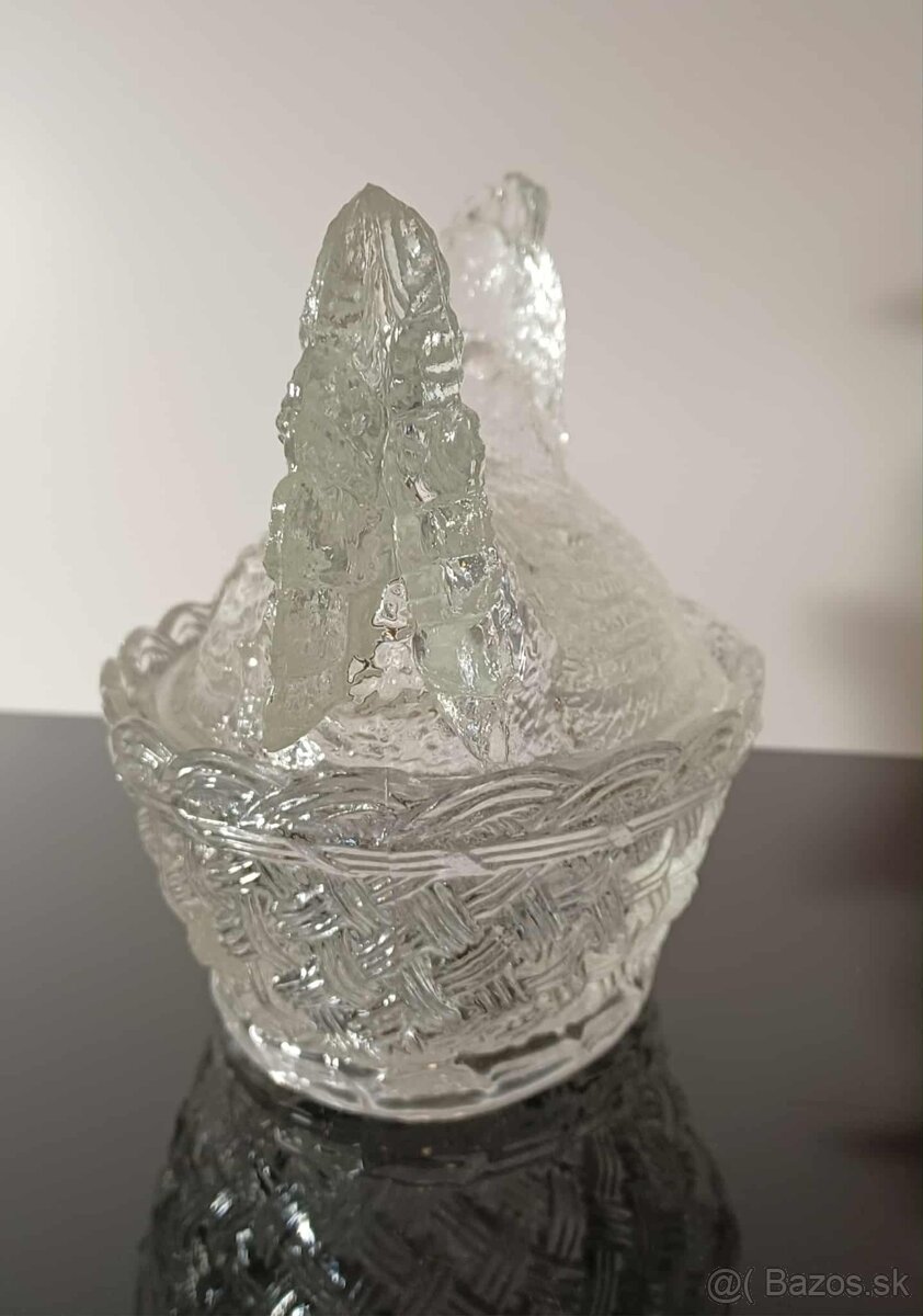 Dóza sliepočka hrubé sklo - 5