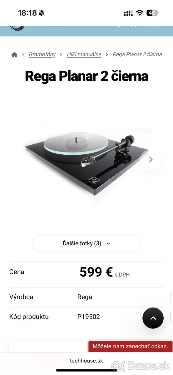 Rega Planar 2 (420€ / MOŽNÁ DOHODA) - 5