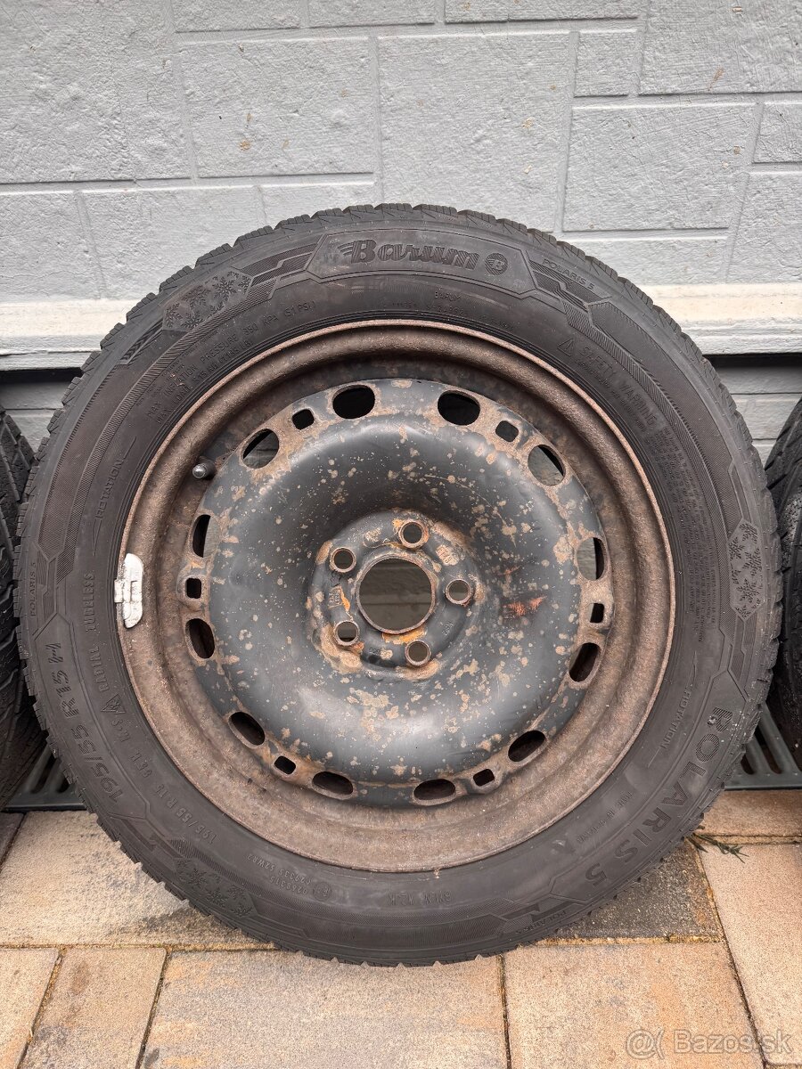 Zimná sada 5x100 195/55 R15 - 5