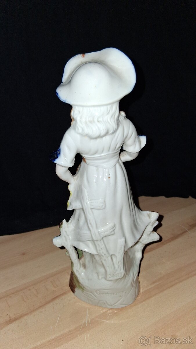 Porcelánová soška/figúrka Pastierka značená Germany - 5