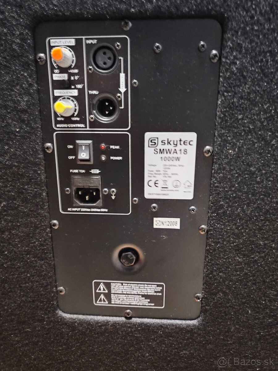 Predám 2ks subwoofer 1000W - 5