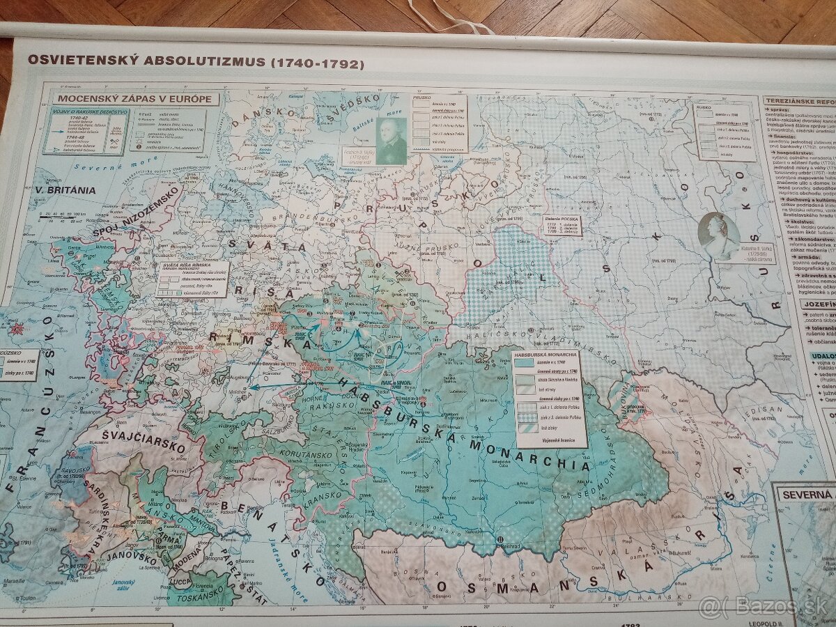 Predám školskú mapu - Osvietenský Absolutizmus (1740-1792) - 5