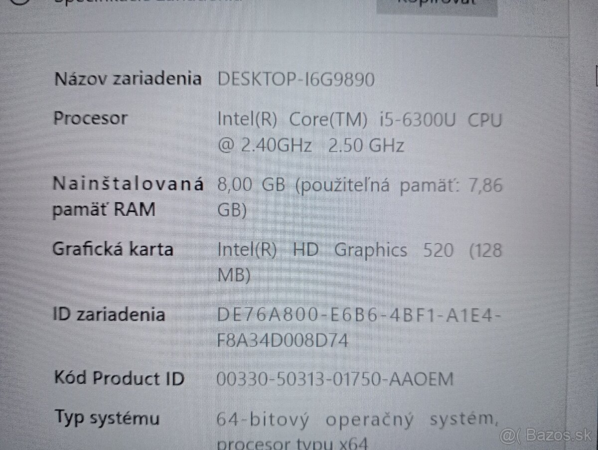 Lenovo Thinkpad T460 + Intel core i5 + 8gb ram + Windows 10 - 5