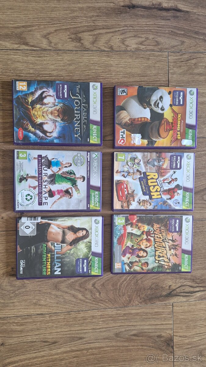 Xbox 360 slim 250GB + kinect + hry - 5