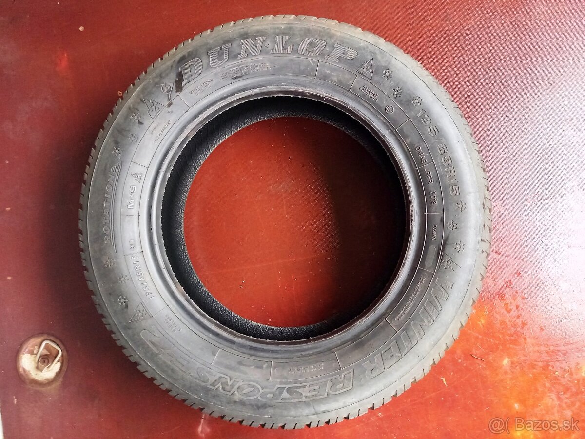 195/65 R15 91T M+S Zimné Nexen 8mm Dunlop 6mm - 5