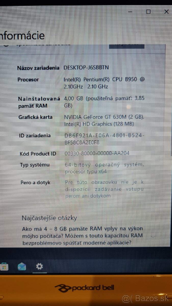 Packard Bell P5WS0 - 5