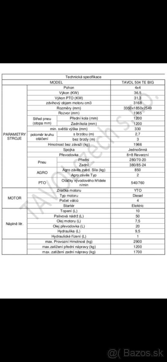 Malotraktor 4×4 - 5