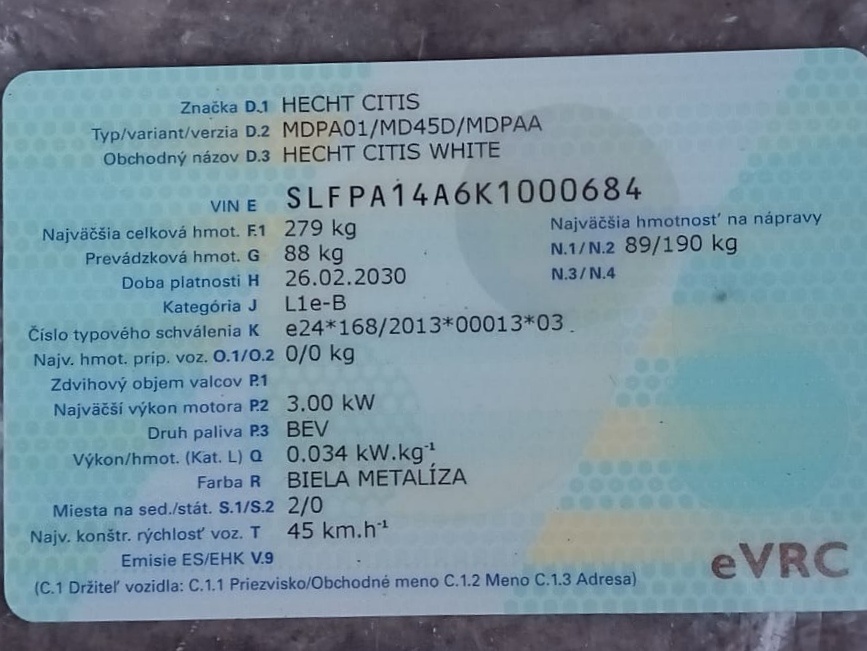Elektrický skúter HECHT Citis - 5