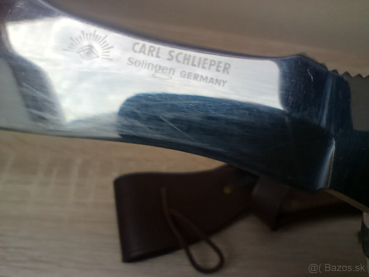 Starý poľovnícky nôž Carl Schliper Solingen Germány - 5