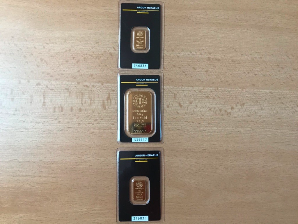 Predám investičné zlato ARGOR HERAEUS - 5