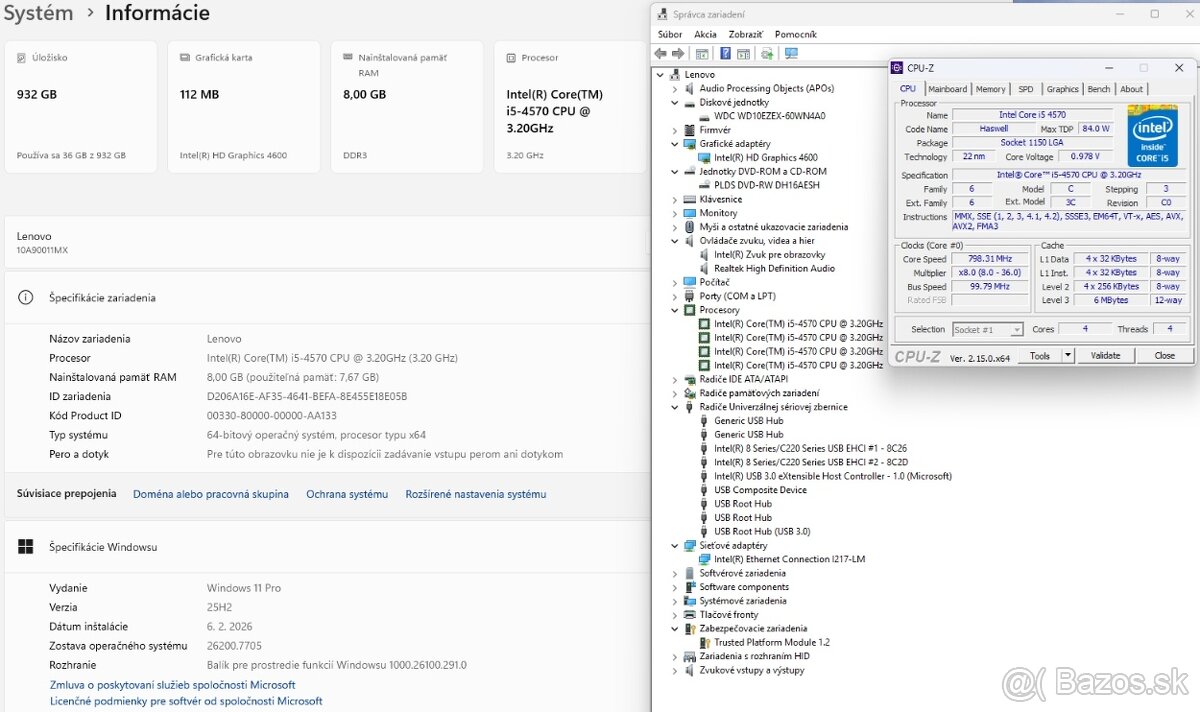 Intel Core i5 4570,8GB DDR3,1TB HDD,Win11 - 5