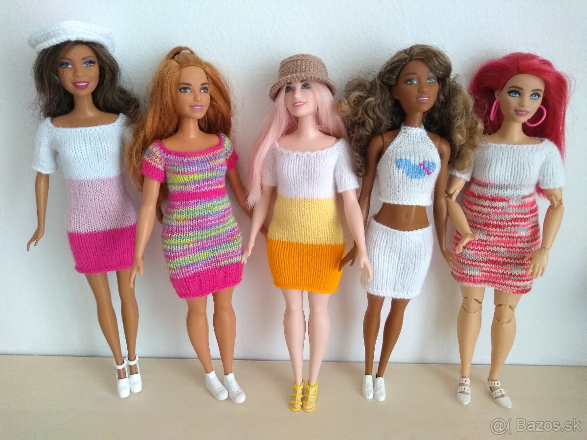 Námornícke letné šaty na bábiky barbie ken RH klobúky čiapky - 5