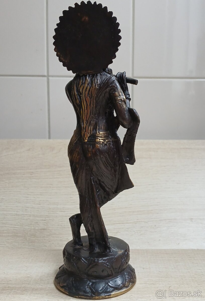 Ručne vyrobená sada troch bronzových Hindských božstiev - 5