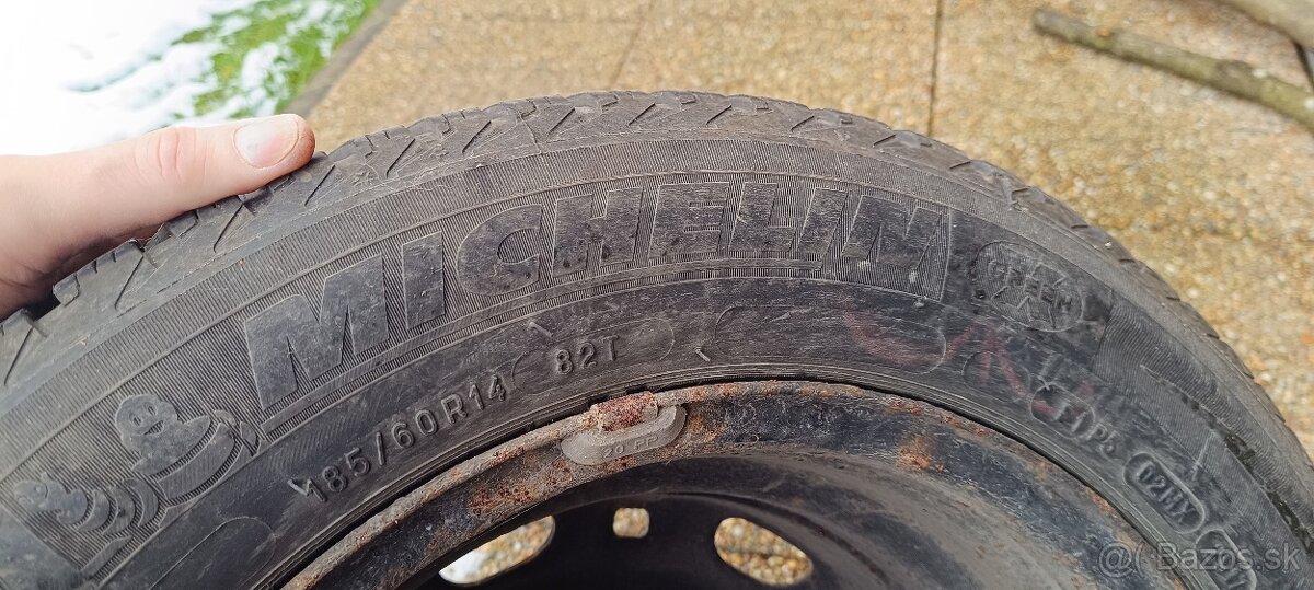 Predám kolesá 185/60 r14 zimné - 5