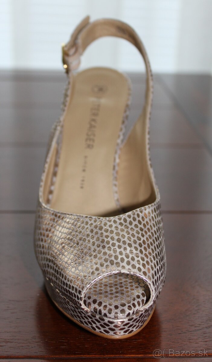 NOVÉ P.Kaiser sandále z pravej kože veľk. 6 ½ - 5