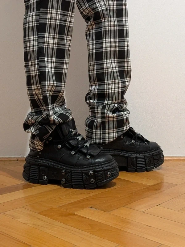 Masívne kožené platformy New Rock M-Wall106 S25 | Veľkosť 44 - 5