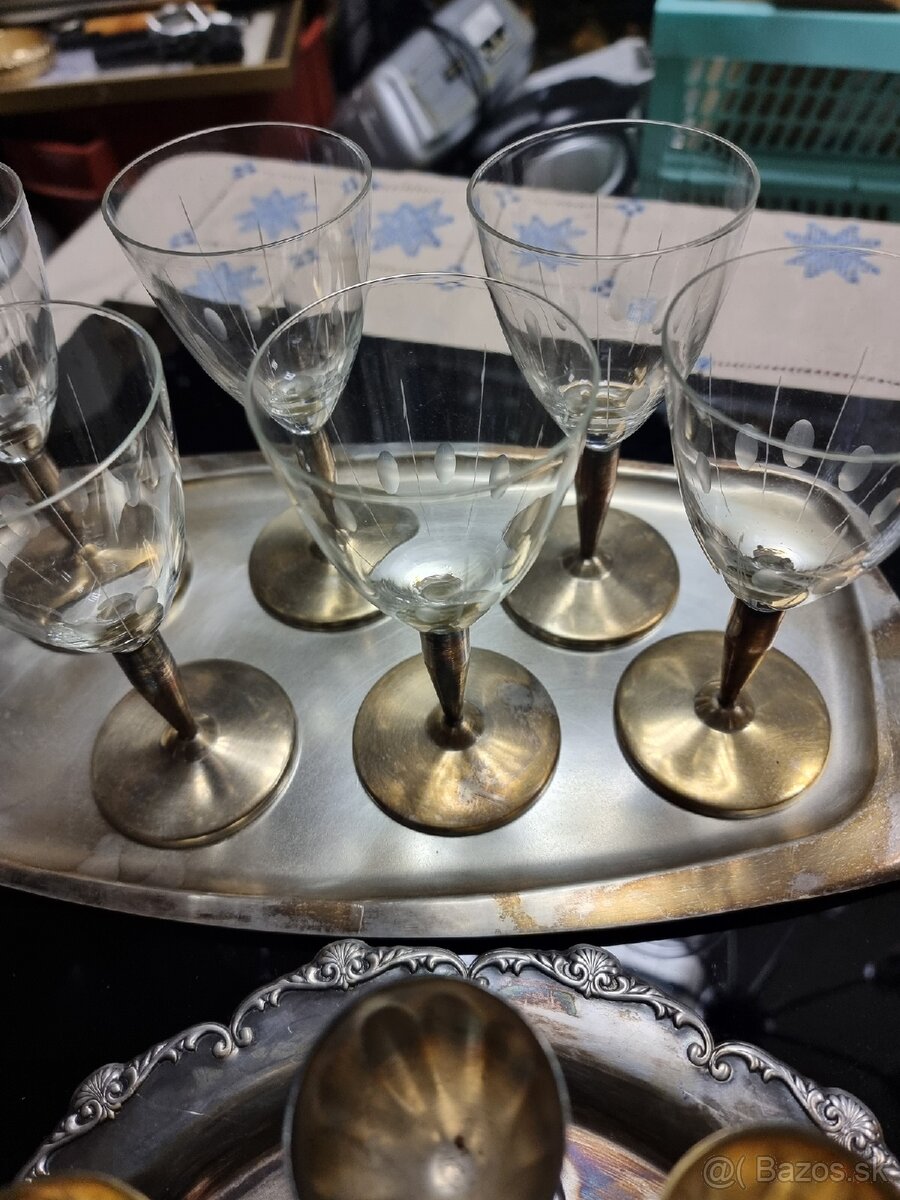 Predám retro zostavy alpaka + sklo - 5