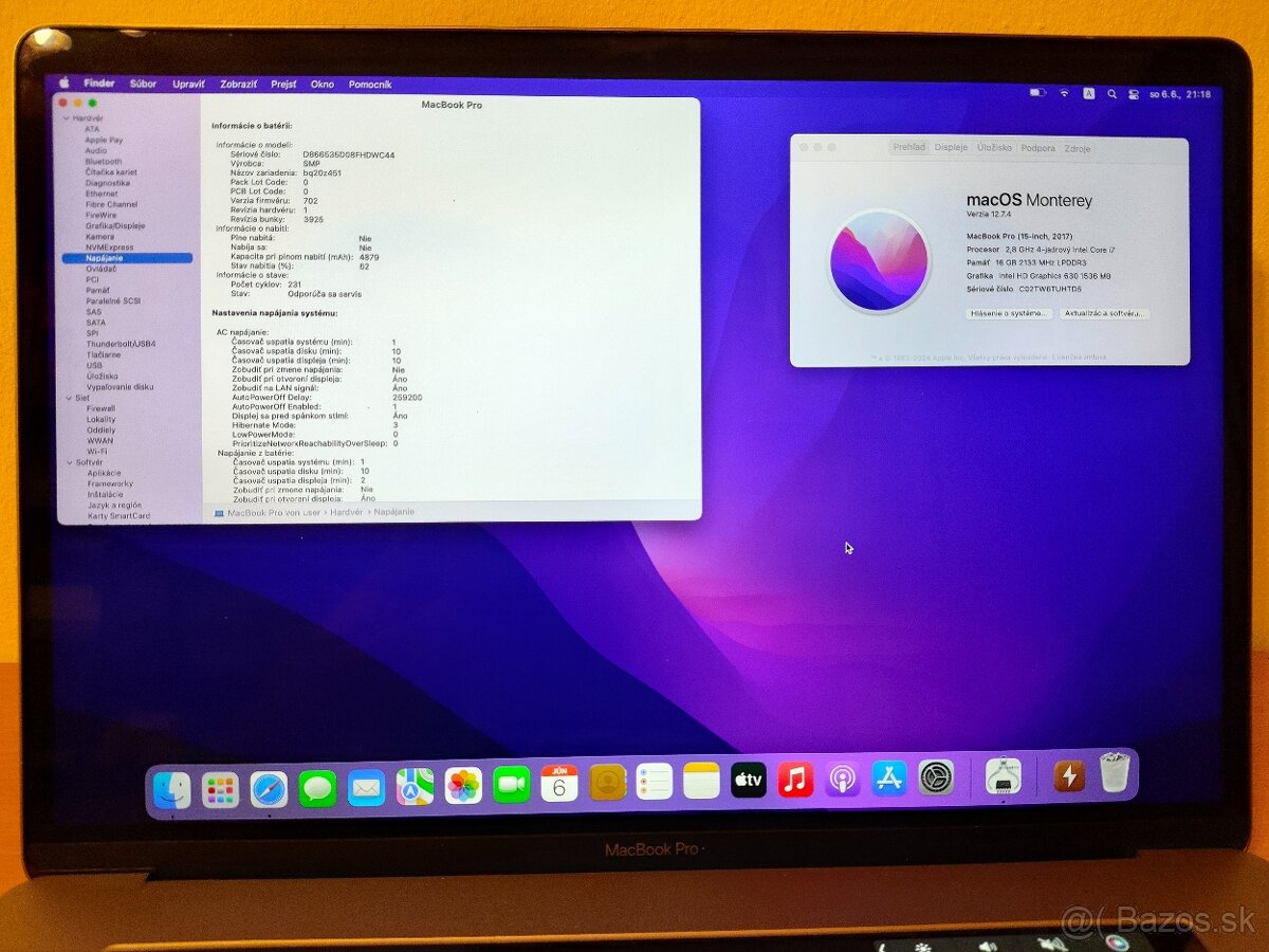MacBook Pro 15 2017 | i7 • 16GB • 256GB 💶 - 5
