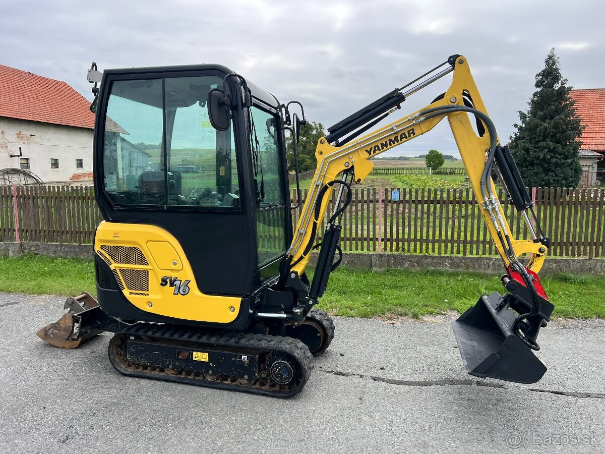 Minibagr Yanmar SV16 pouze 1.000mth / hyd.svahovka - 5