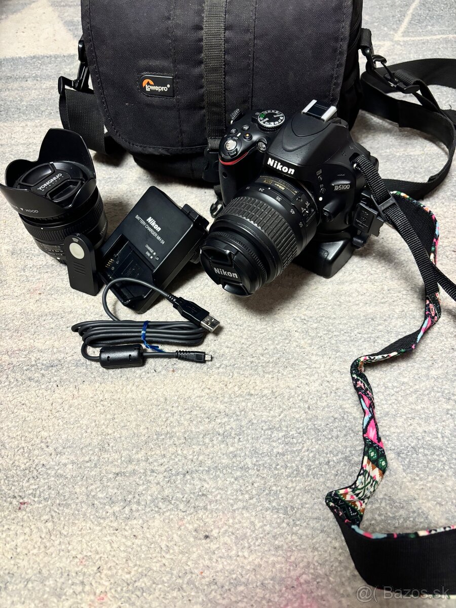Nikon D5100 s príslušenstvom - 5