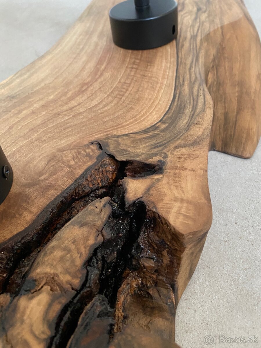 Luxusne unikátne LED svietidla orech ,nove ,ručne vyrábané - 5
