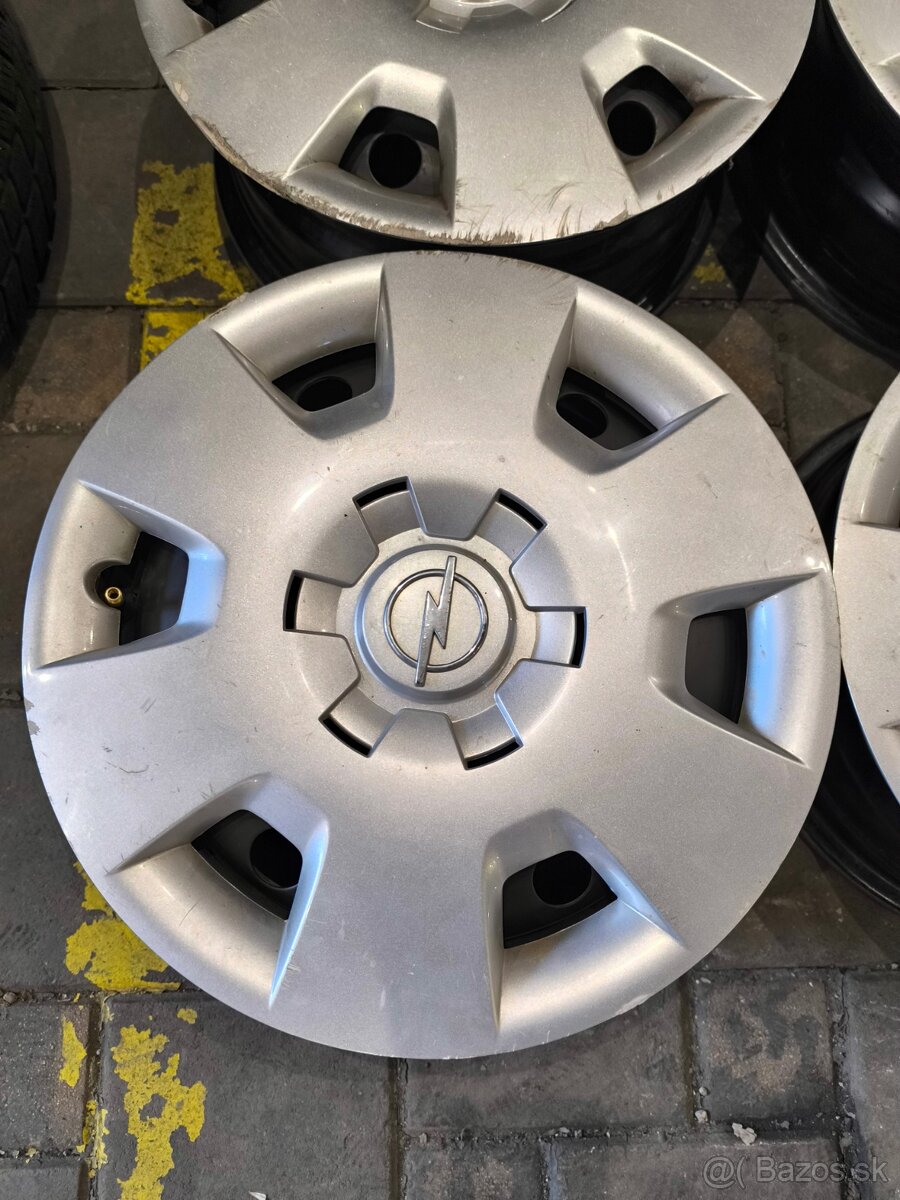 4X100 R15 Opel disky +puklice - 5