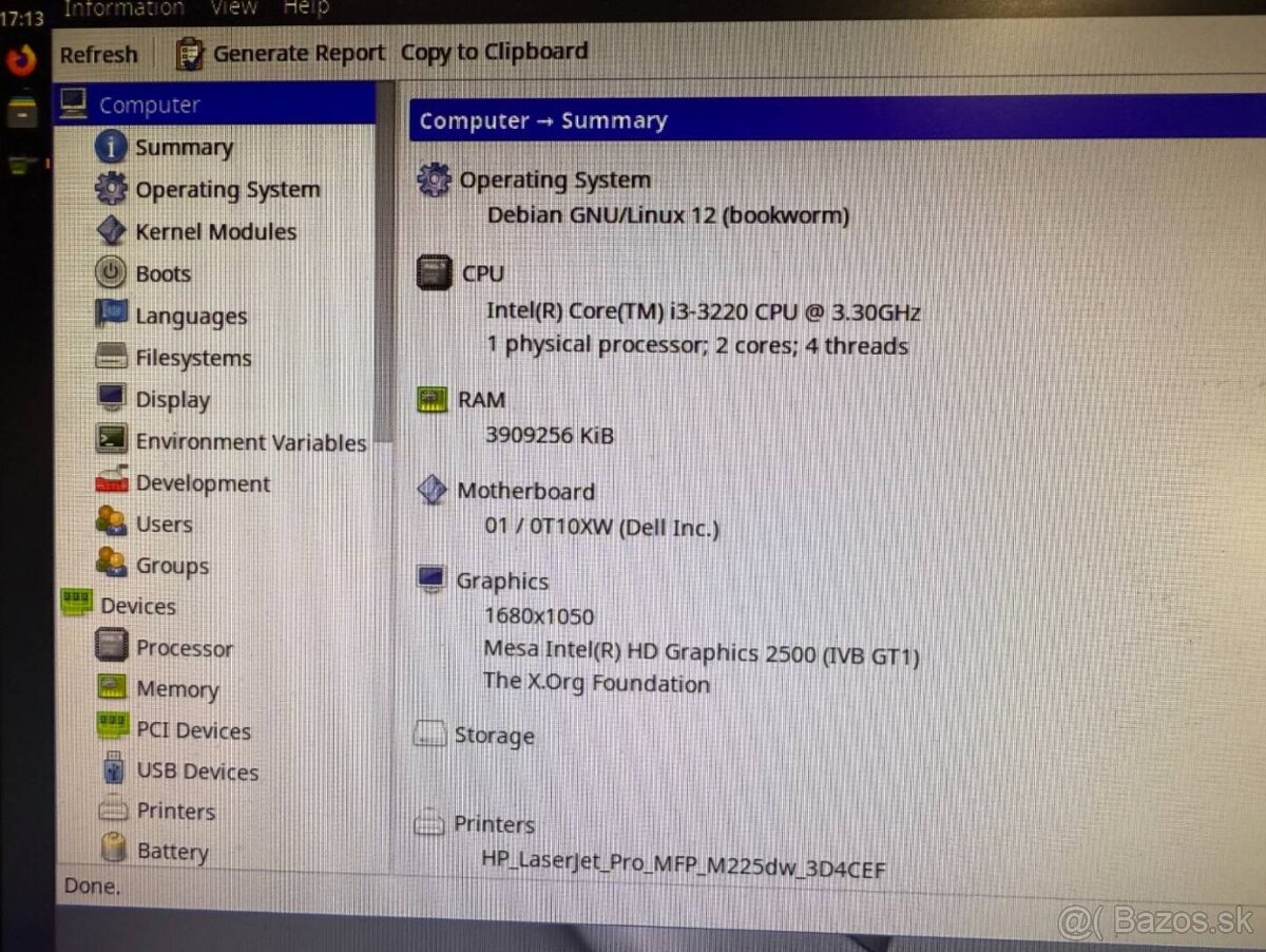 Počítač Dell s LINUXOM / i3-3220 / 4GB RAM / 500GB HDD - 5