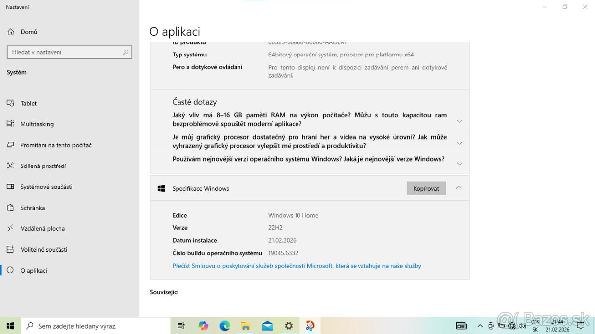 notebook HP 250 G4 , 15,6" - 5