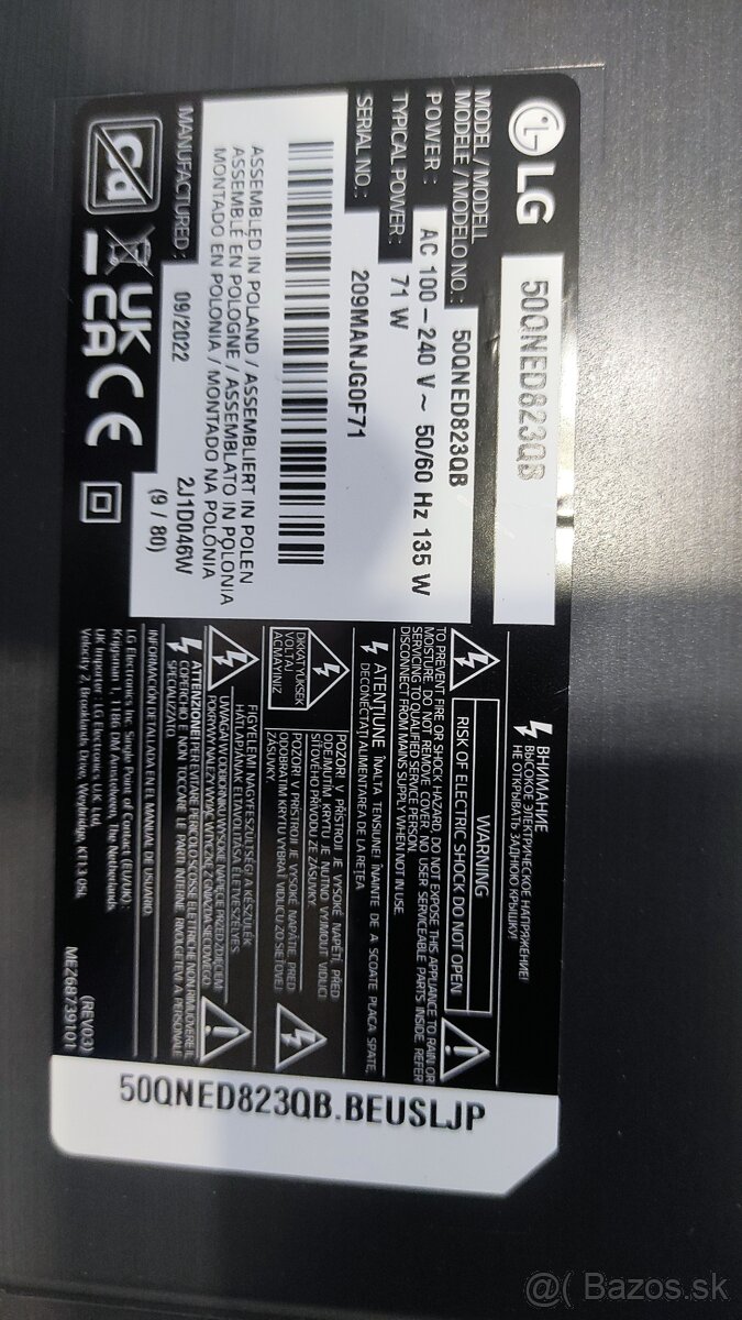 Predám náhradné diely na TV LG 50QNED823QB - 5