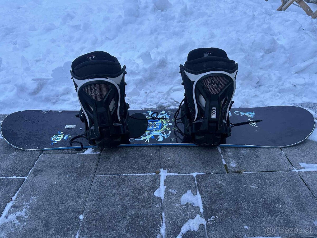 Predám detsky snowboard s topankami - 5