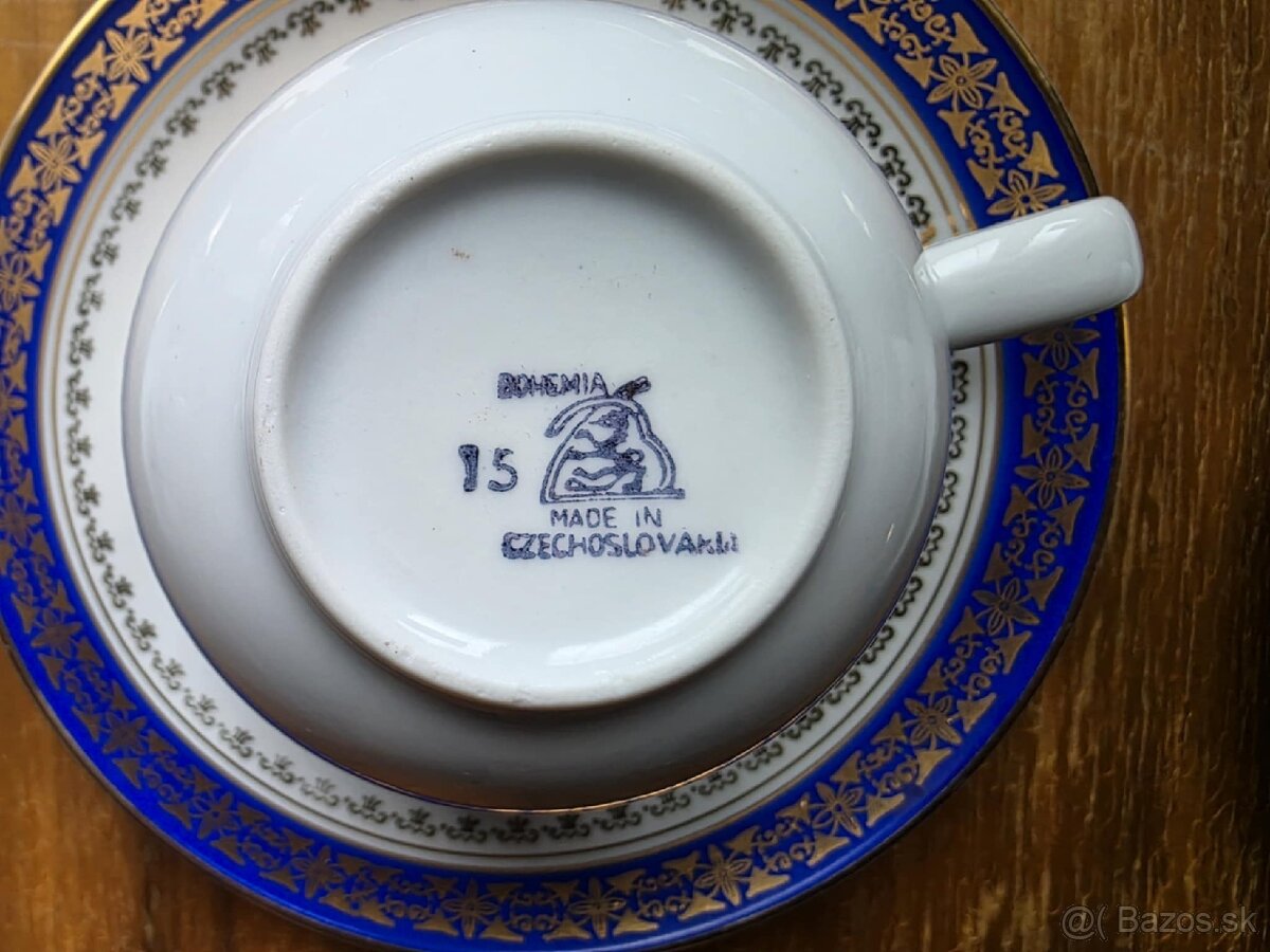 Retro čajová/kávová súprava Bohemia - 5