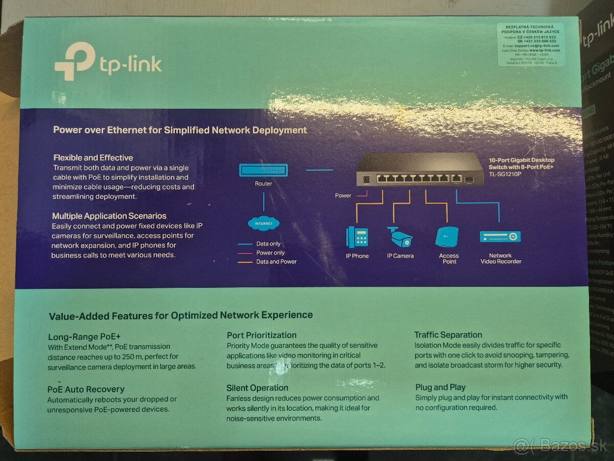 TP-Link 10-Port Gigabit Desktop PoE+ Switch - 5