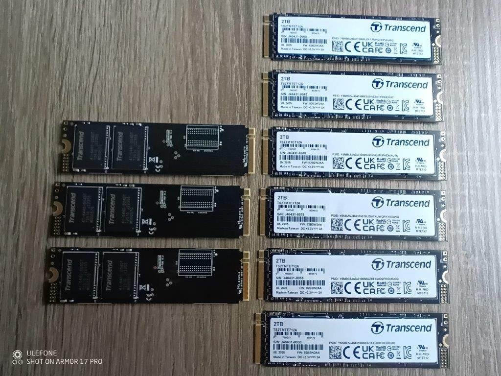 2TB / 1TB / 512GB Transcend MTE712A Industrial - 4 000TBW - 5