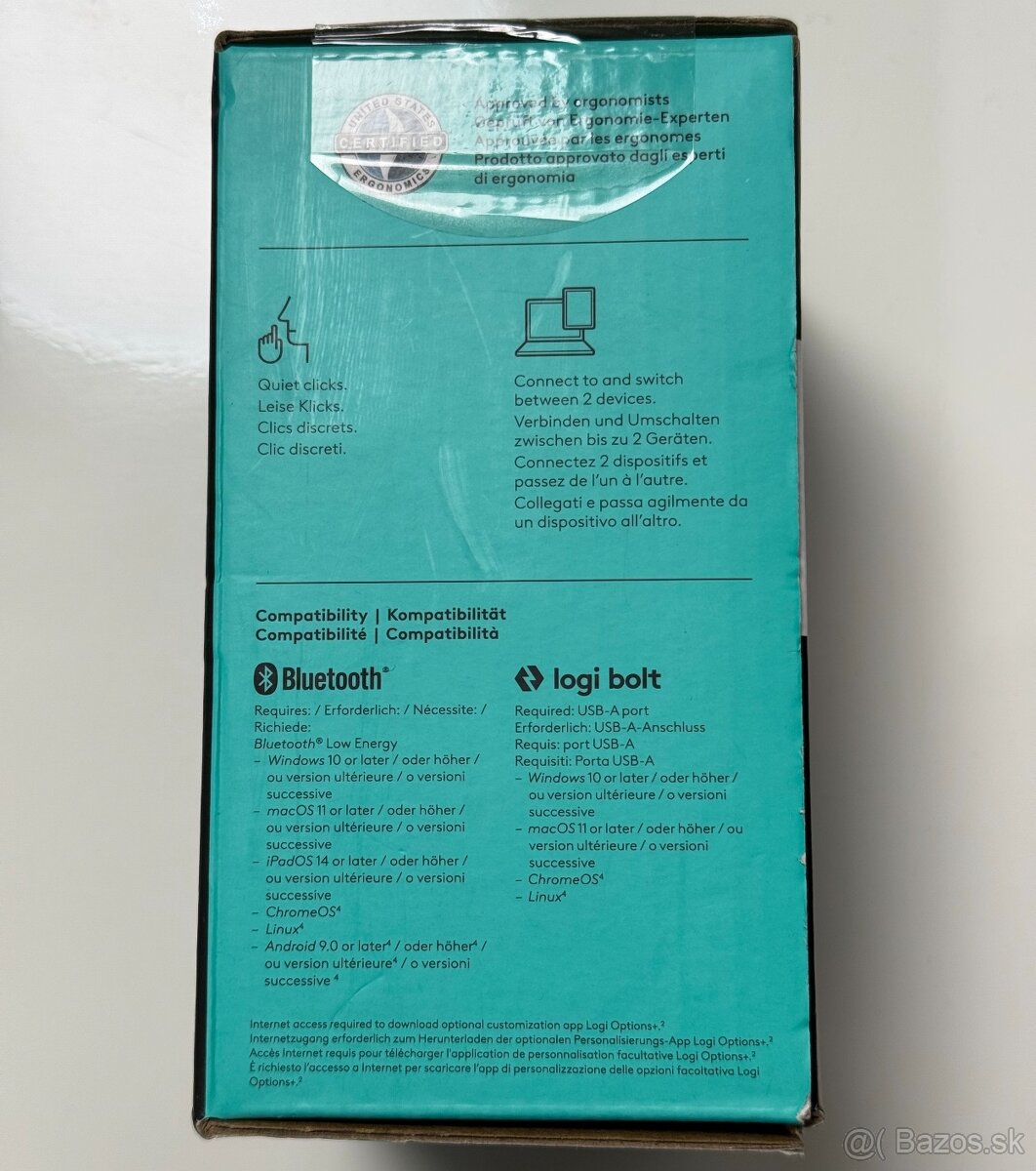 NOVÁ bezdrôtová ergonomická myš Logitech MX Ergo S - 5