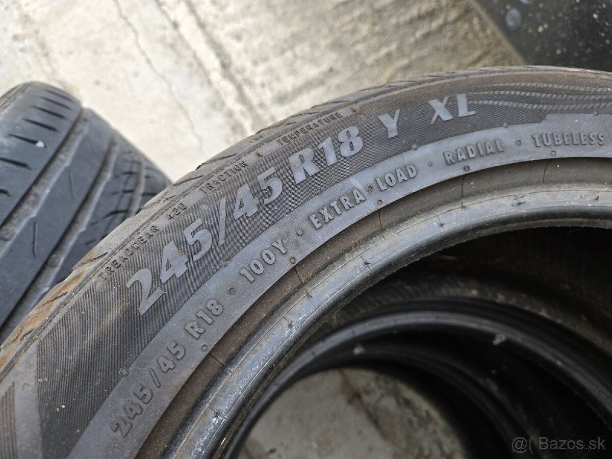 4x letné pneu 245/45r18 - 5