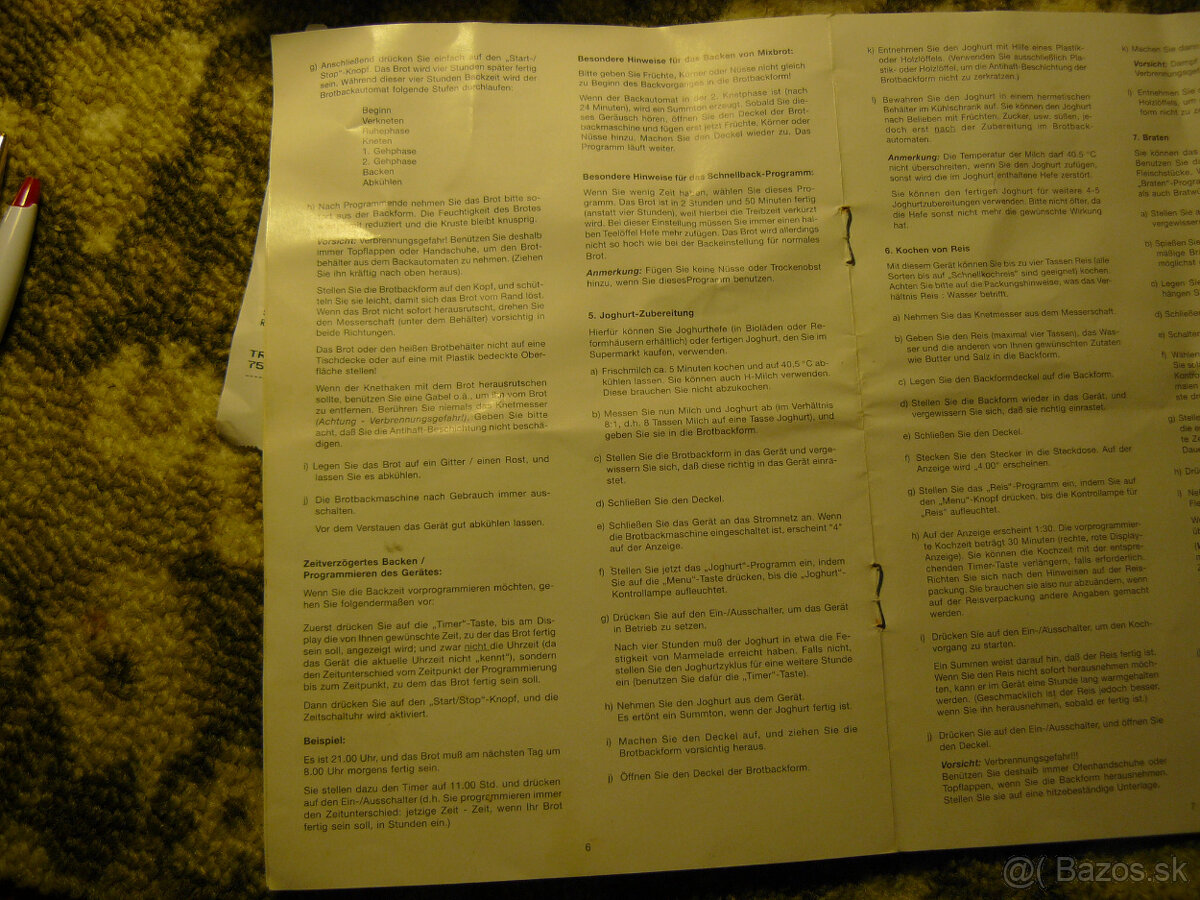 Domáca pekáreň chleba zn. Hit nemecká - 5