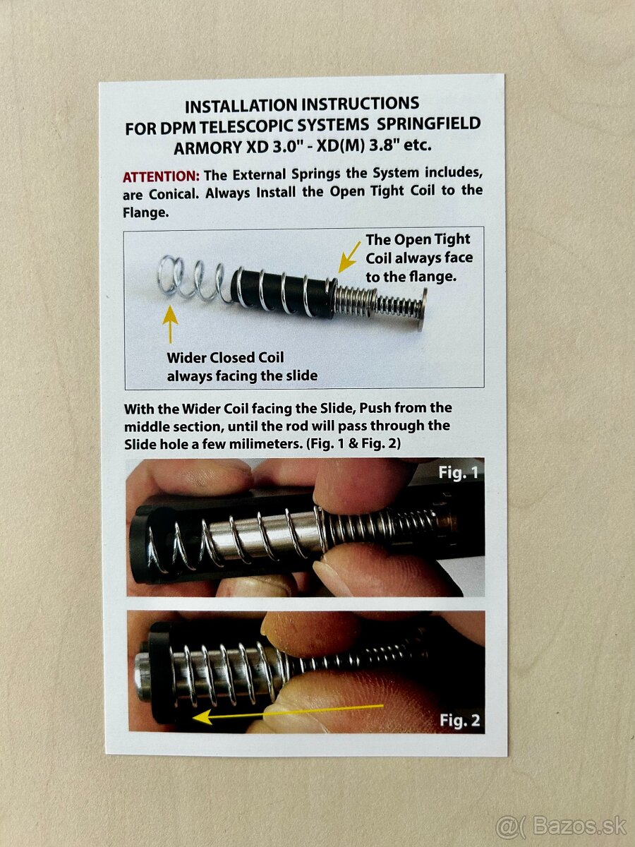 Vratná pružina DPM Systems pre Glock 26/27/28/33/39 - 5