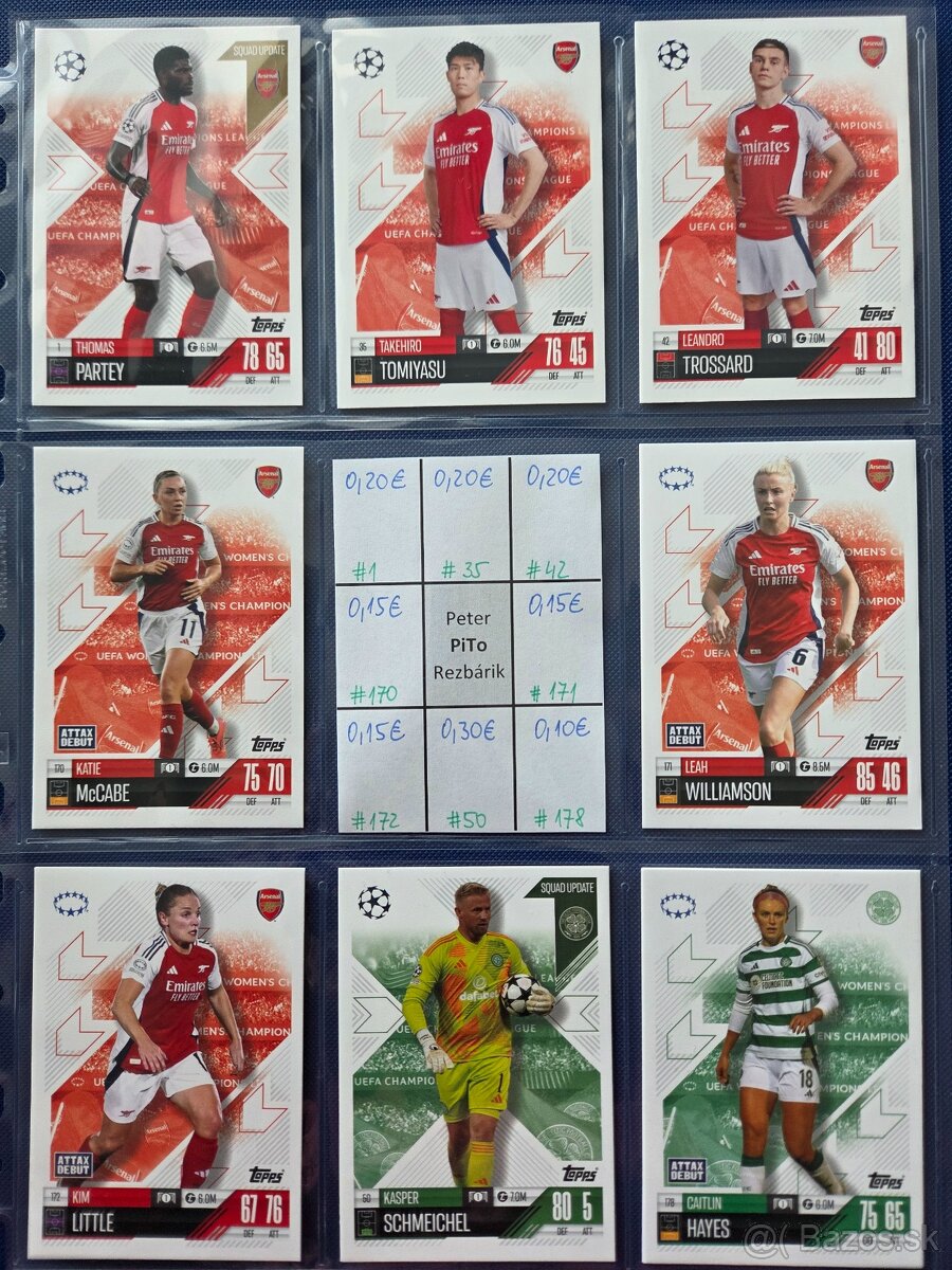 Fotbalove karticky TOPPS, Panini, cast 2/2 - 5
