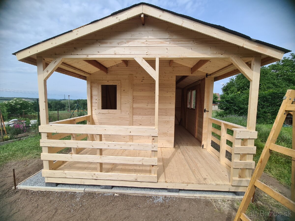 Záhradná drevena chatka 3.5x5m DOPRAVA ZDARMA - 5