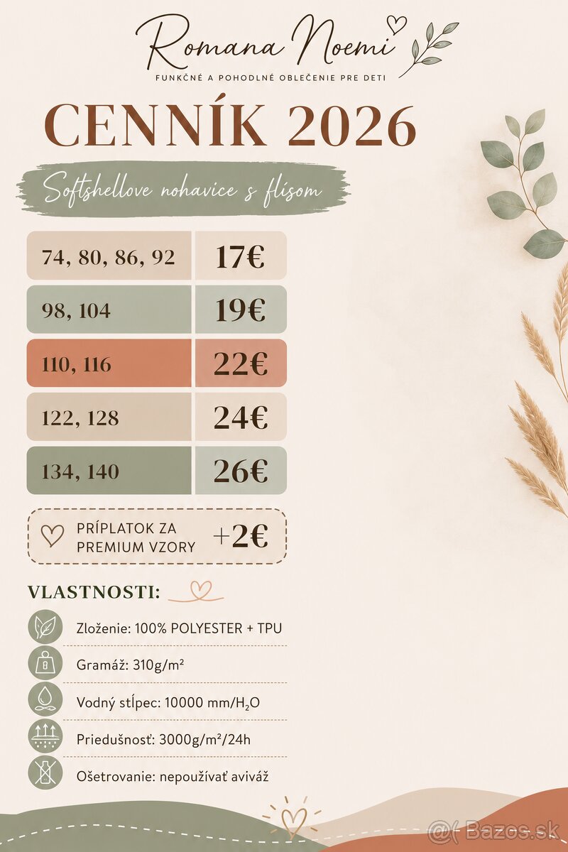 Softshellove nohavice s flisom 86-140 - 5