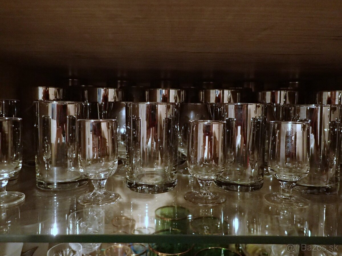 Dýmové sklo sada pohárov 34ks - 5