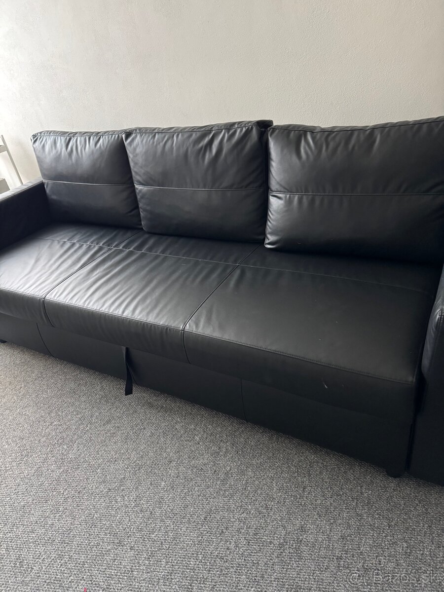 FRIHETEN Rozkladacia trojpohovka, Bomstad čierna - 5