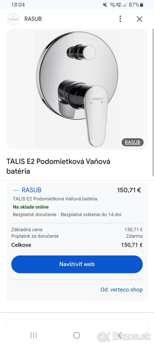 HANSGROHE podomietková sprchová batéria - 5