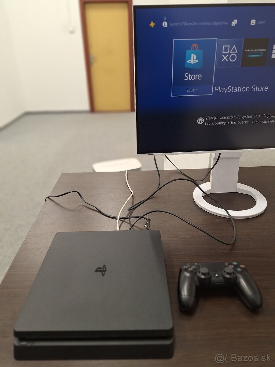 Predám Playstation 4 PS4 Slim 1TB, 2 ovládače, 3 hry - 5
