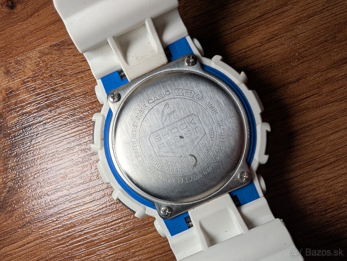 Casio GShock Resist 5081 GA-100B biele - 5
