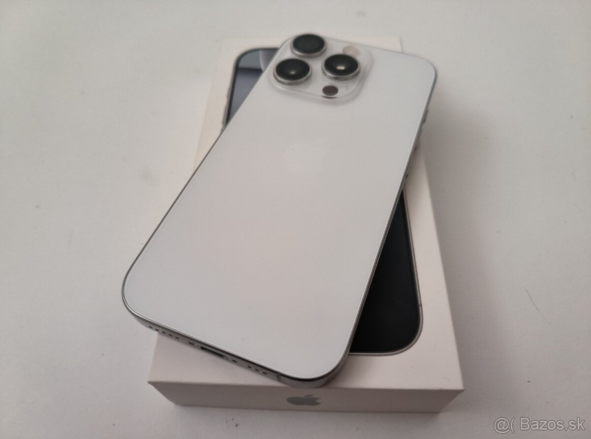 apple iphone 16 PRO 128gb White Titanium 92% Batéria - 5