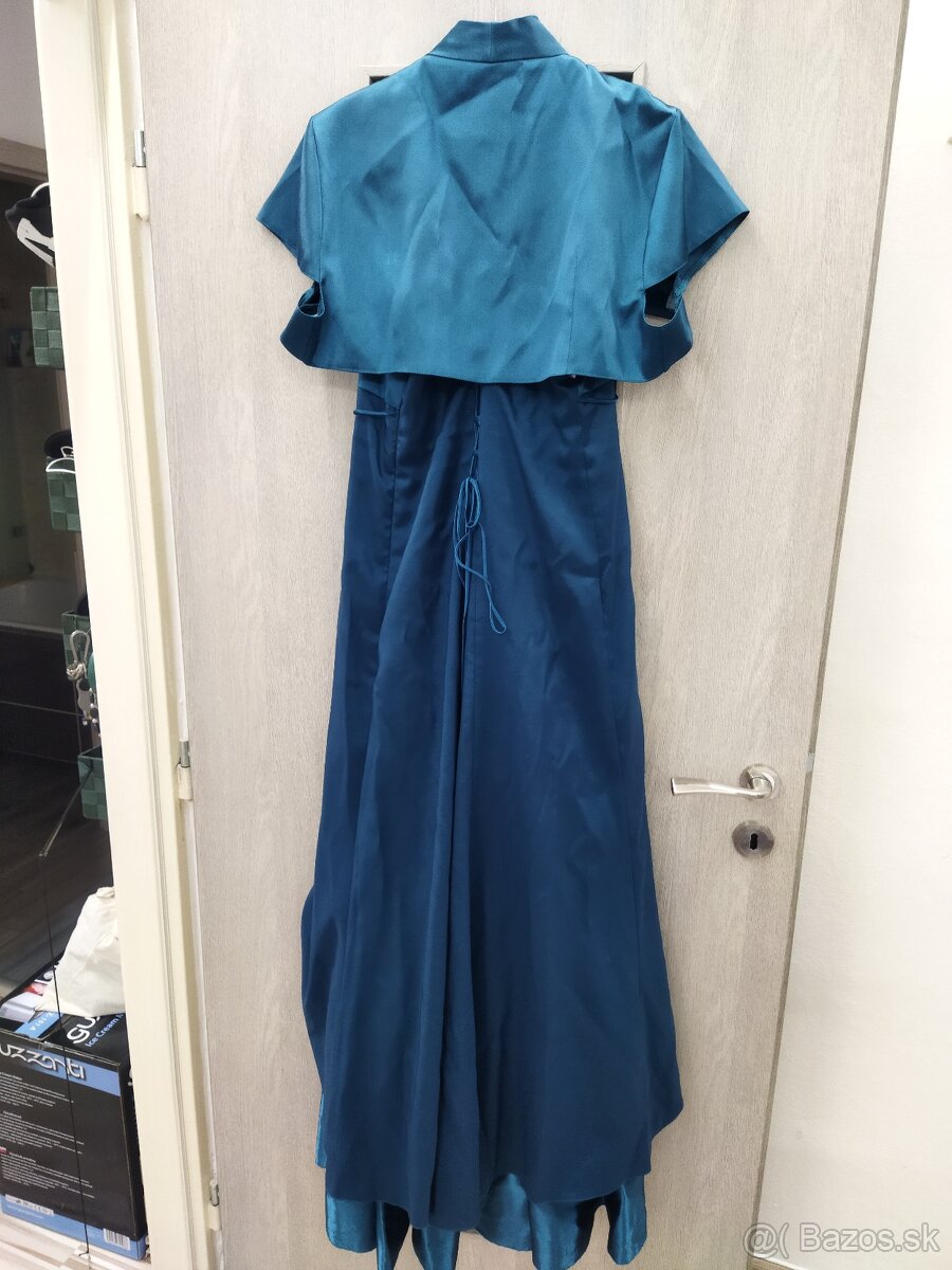 Predam elegantne modre saty v. 44 - 5