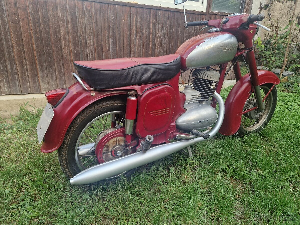 Patina Jawa 250 typ 559 rv 67 platne doklady biele spz - 5